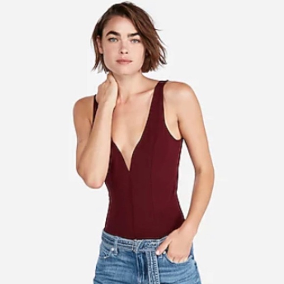 Express white v-wire thong bodysuit - Picture 4 of 6